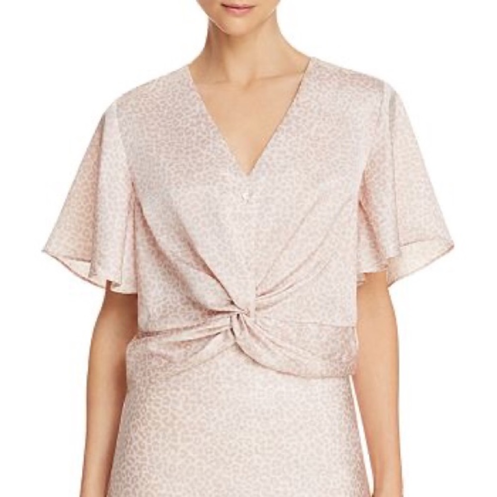 Lucy Paris NWT Katia leopard twist top